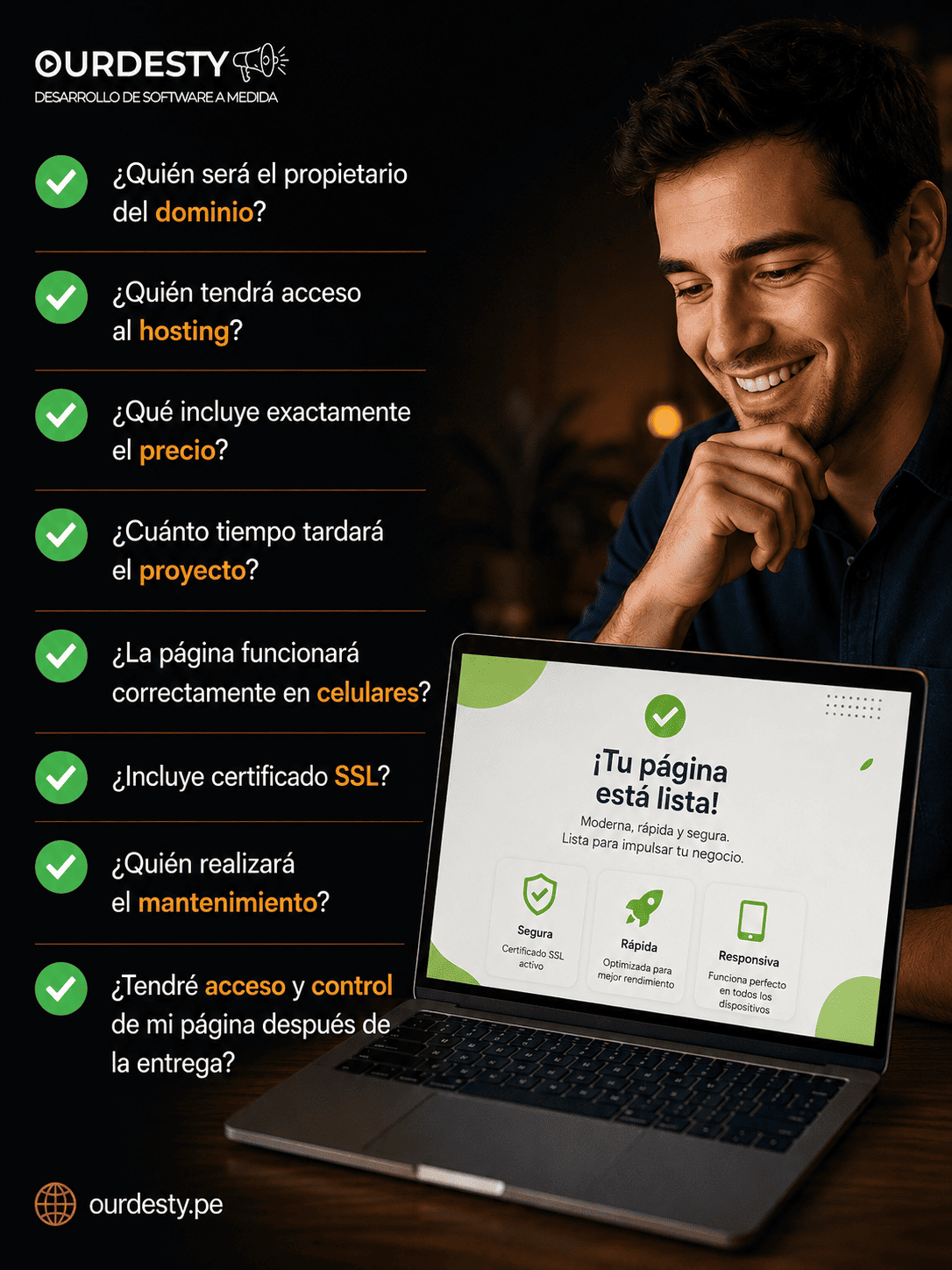 lista de preguntas que deberías hacer antes de contratar una pagina web